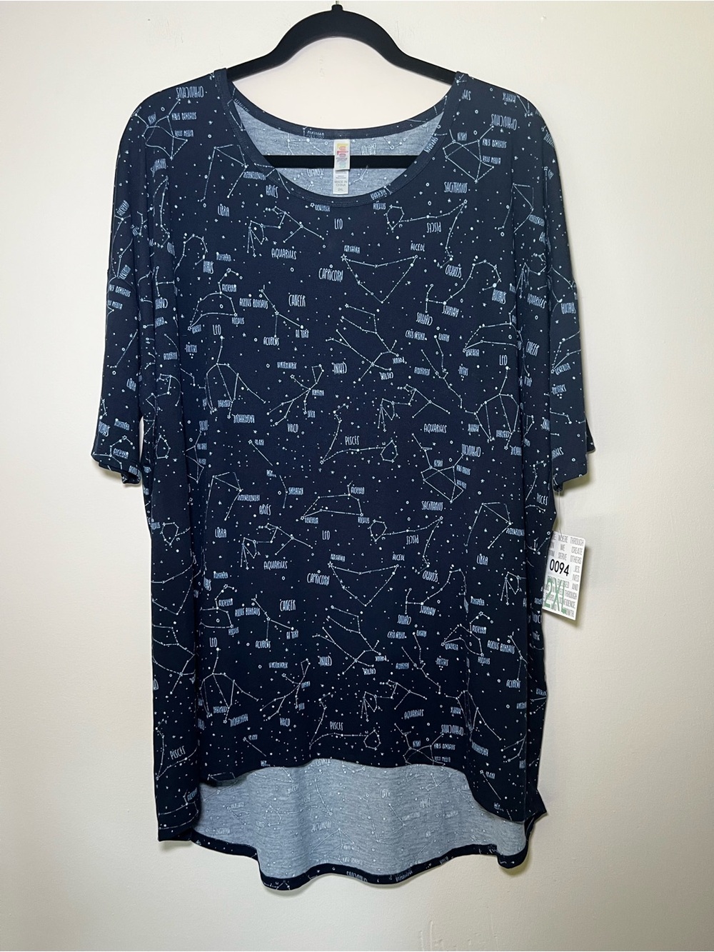 LuLaRoe Irma Navy Constellation Print Tunic